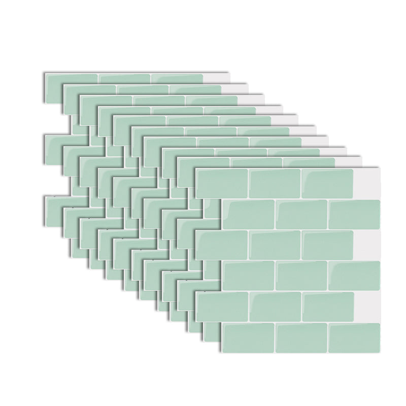 Lisslune | Modern Tile Peel & Stick PVC Rectangular Subway Tile Peel and Stick Wall Tile