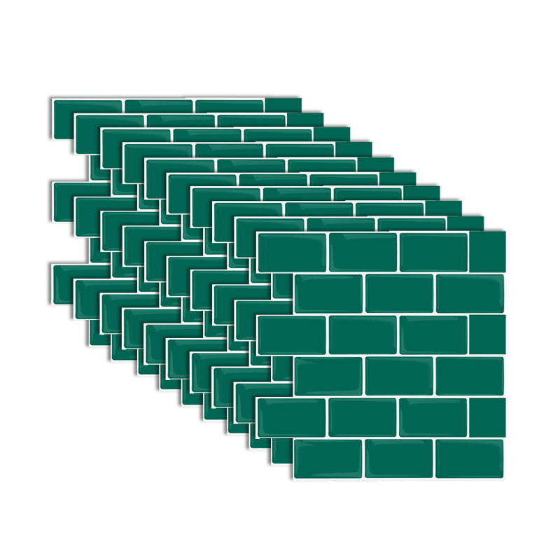 Lisslune | Modern Tile Peel & Stick PVC Rectangular Subway Tile Peel and Stick Wall Tile