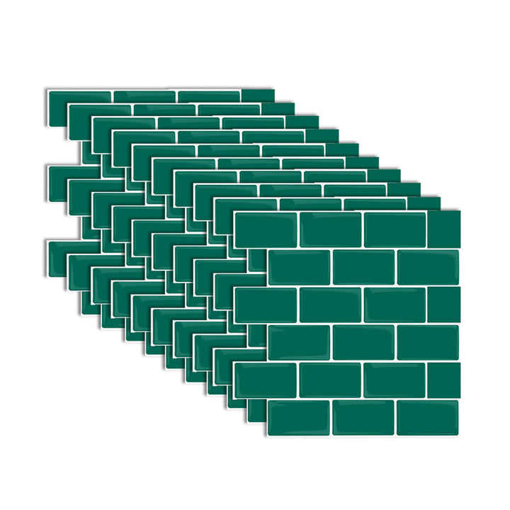 Lisslune | Modern Tile Peel & Stick PVC Rectangular Subway Tile Peel and Stick Wall Tile
