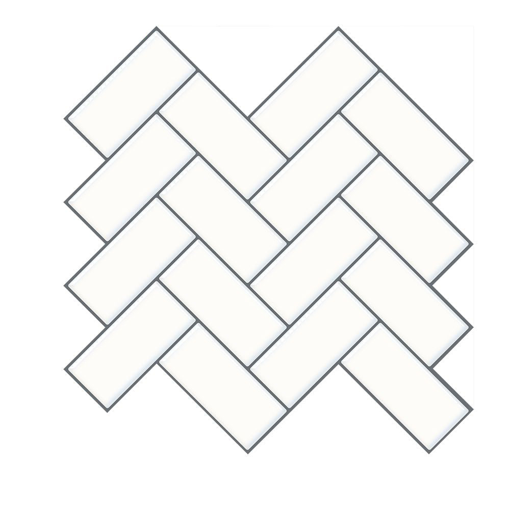 Lisslune | Matte Square Peel & Stick Tile Stone Composite Subway Tile for Kitchen Backsplash