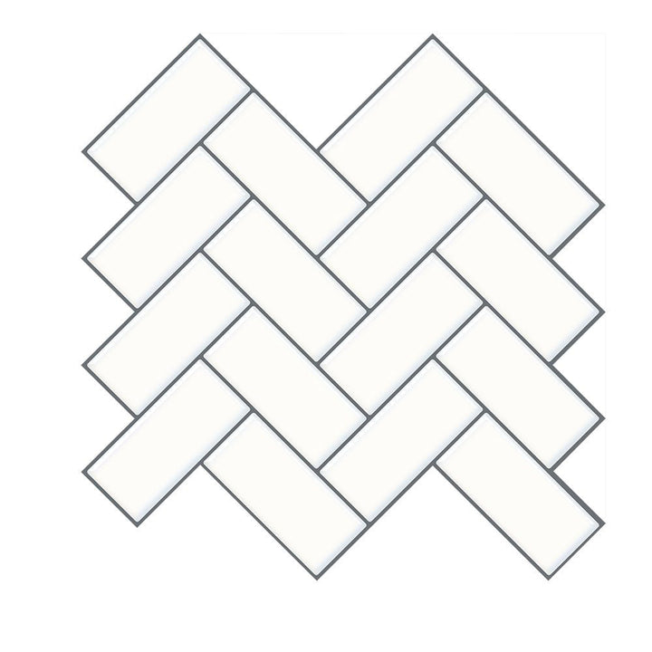 Lisslune | Matte Square Peel & Stick Tile Stone Composite Subway Tile for Kitchen Backsplash