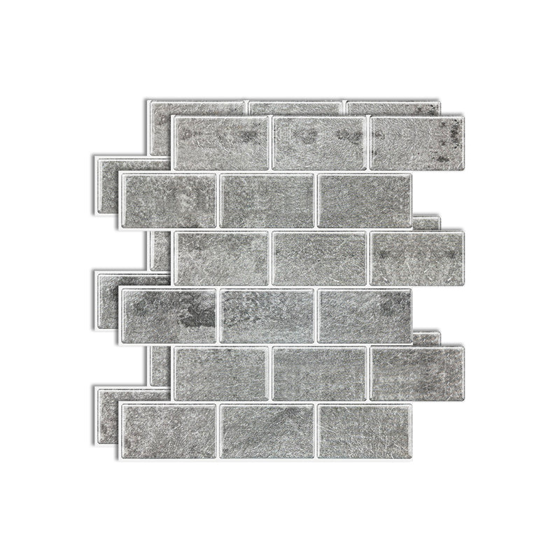 Lisslune | Matte Square Peel & Stick Tile Stone Composite Subway Tile for Kitchen Backsplash