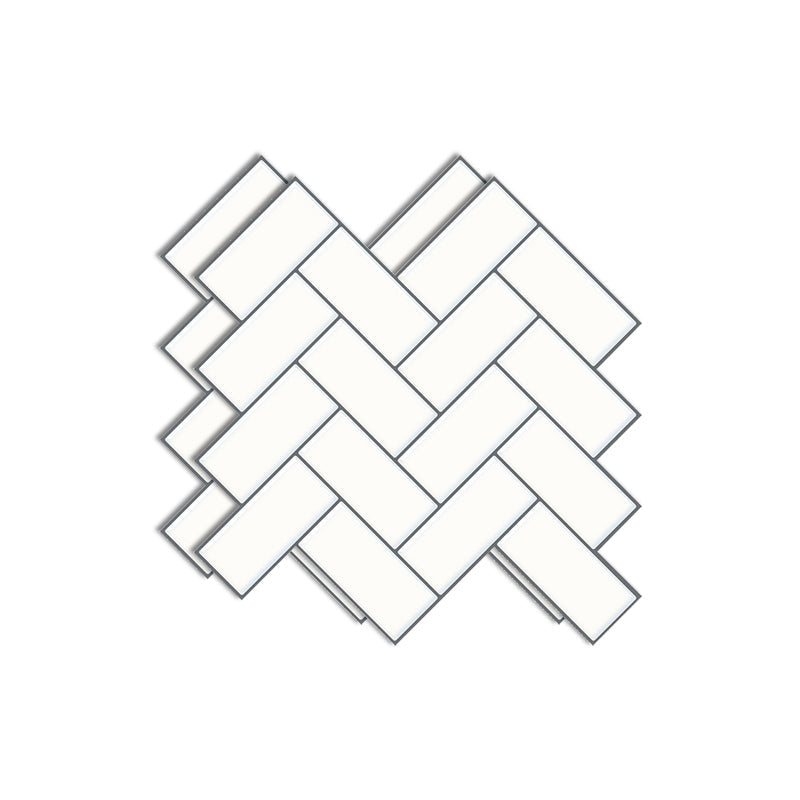 Lisslune | Matte Square Peel & Stick Tile Stone Composite Subway Tile for Kitchen Backsplash