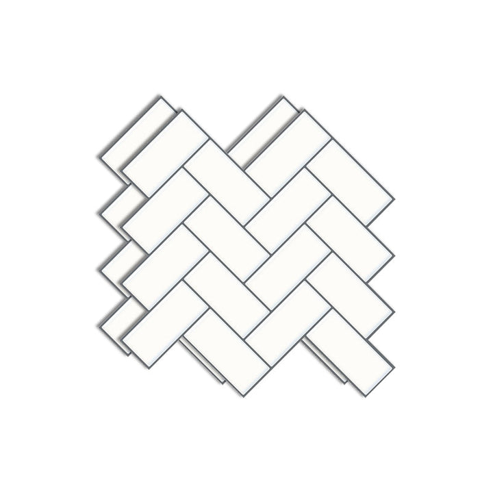 Lisslune | Matte Square Peel & Stick Tile Stone Composite Subway Tile for Kitchen Backsplash