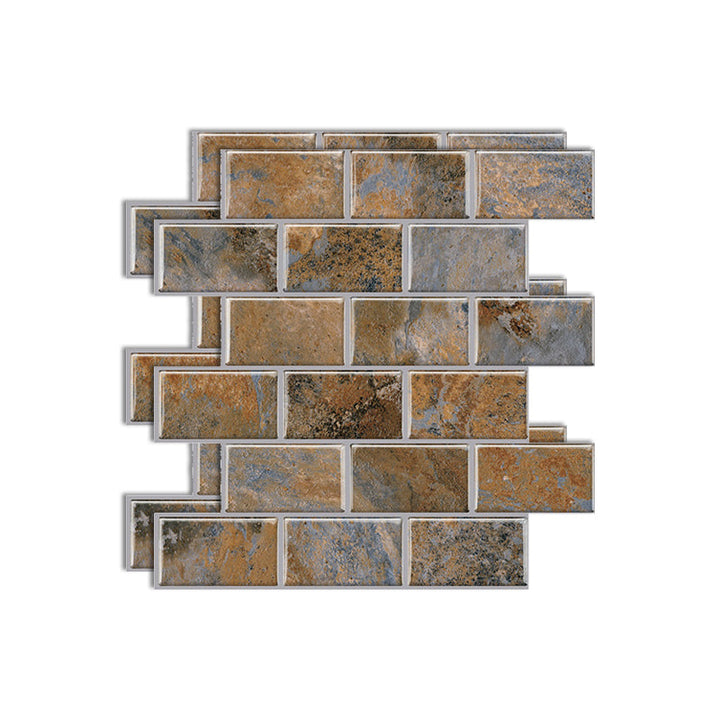 Lisslune | Matte Square Peel & Stick Tile Stone Composite Subway Tile for Kitchen Backsplash