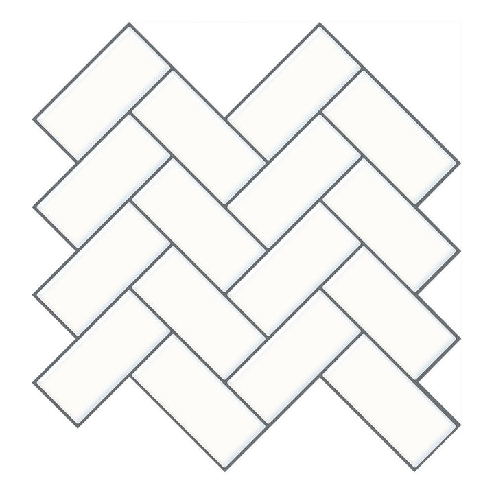 Lisslune | Matte Square Peel & Stick Tile Stone Composite Subway Tile for Kitchen Backsplash