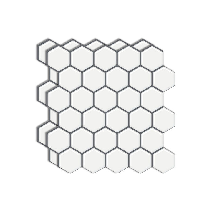 Lisslune | Matte Square Peel & Stick Tile Stone Composite Subway Tile for Kitchen Backsplash