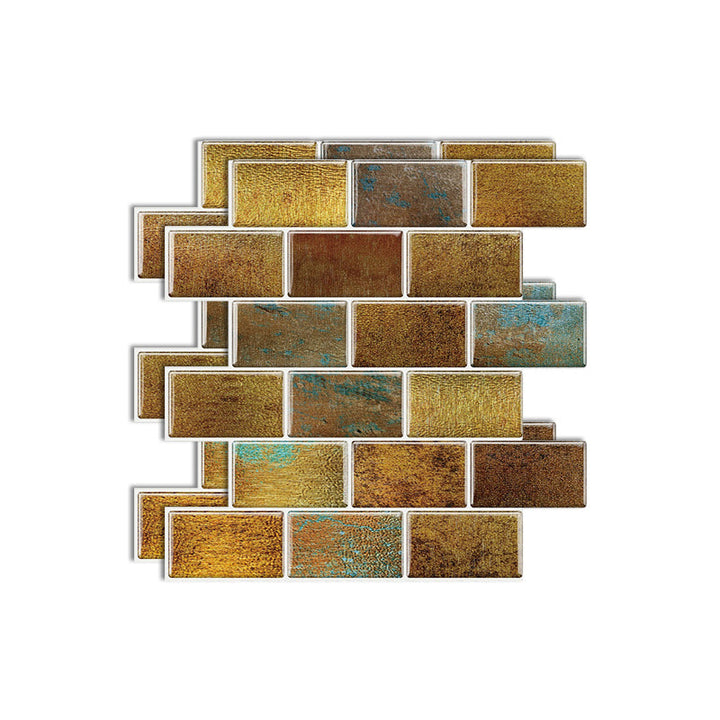 Lisslune | Matte Square Peel & Stick Tile Stone Composite Subway Tile for Kitchen Backsplash