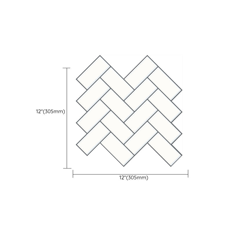 Lisslune | Matte Square Peel & Stick Tile Stone Composite Subway Tile for Kitchen Backsplash