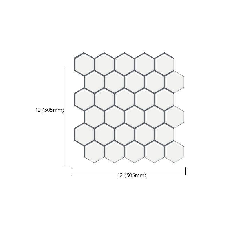 Lisslune | Matte Square Peel & Stick Tile Stone Composite Subway Tile for Kitchen Backsplash