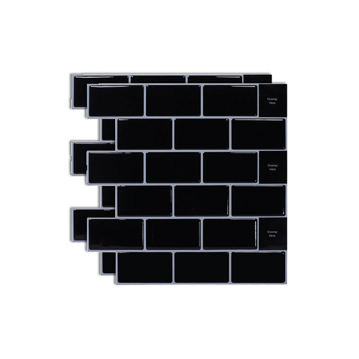 Lisslune | Square Peel & Stick Tile Stone Composite Tile for Kitchen Backsplash