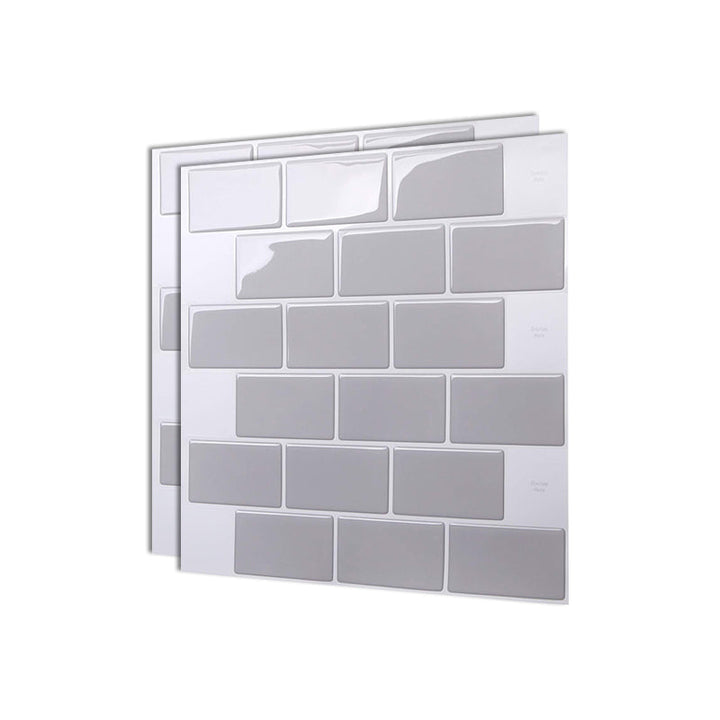 Lisslune | Square Peel & Stick Tile Stone Composite Tile for Kitchen Backsplash