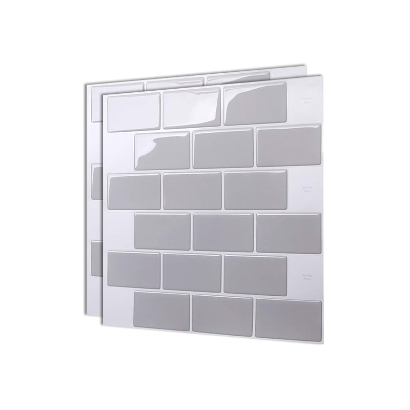Lisslune | Square Peel & Stick Tile Stone Composite Tile for Kitchen Backsplash