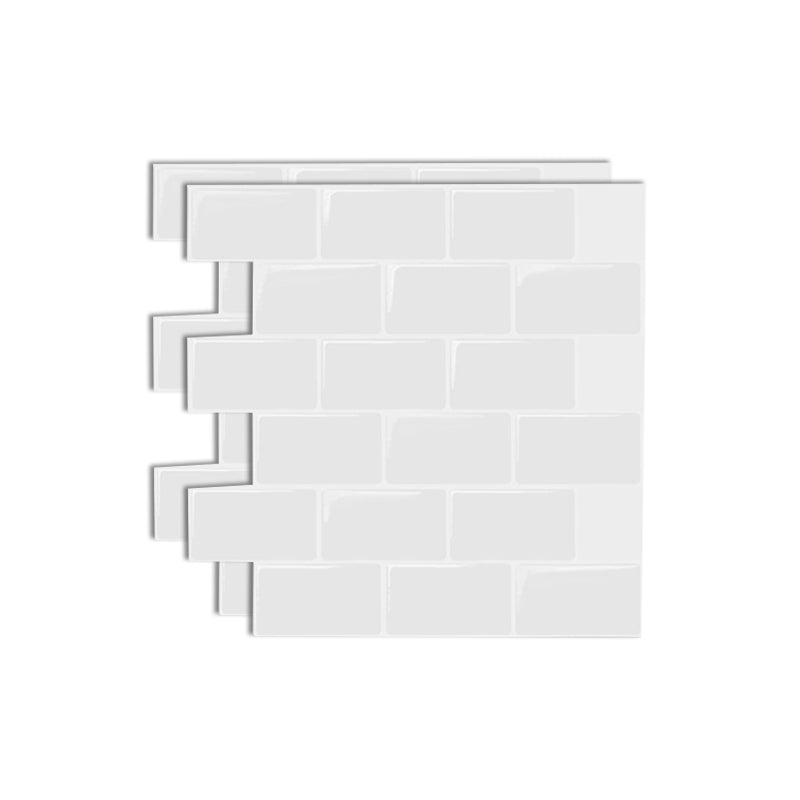 Lisslune | Square Peel & Stick Tile Stone Composite Tile for Kitchen Backsplash
