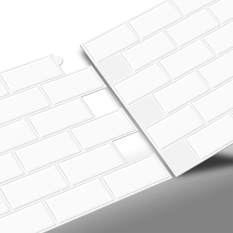 Lisslune | Square Peel & Stick Tile Stone Composite Tile for Kitchen Backsplash