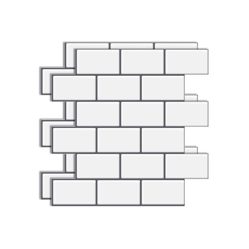 Lisslune | Square Peel & Stick Tile Stone Composite Tile for Kitchen Backsplash