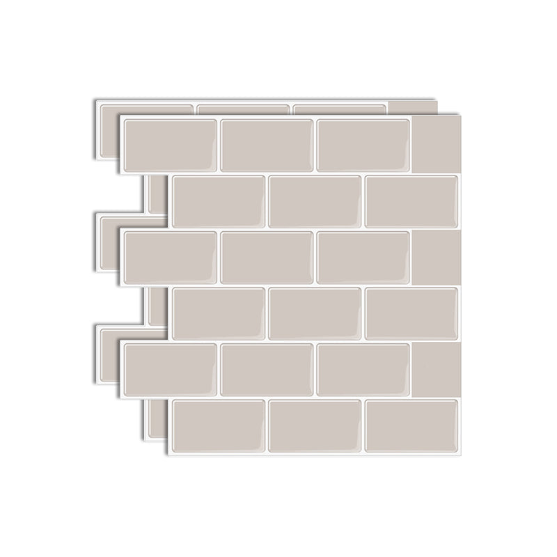 Lisslune | Square Peel & Stick Tile Stone Composite Tile for Kitchen Backsplash