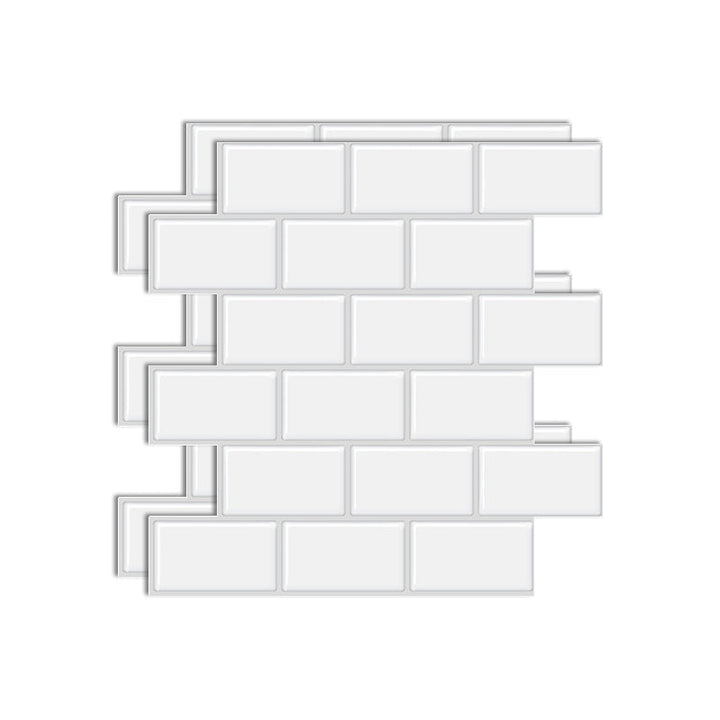 Lisslune | Square Peel & Stick Tile Stone Composite Tile for Kitchen Backsplash