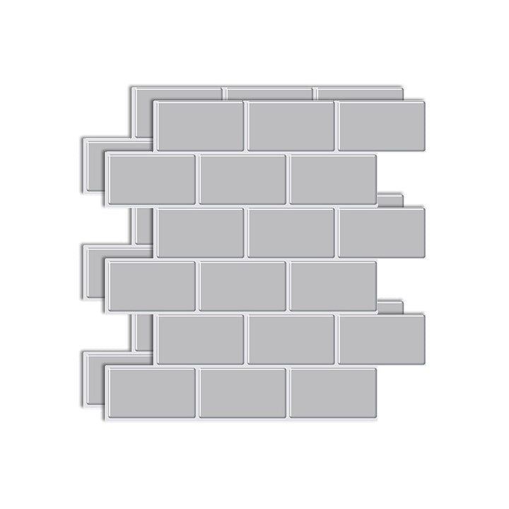 Lisslune | Square Peel & Stick Tile Stone Composite Tile for Kitchen Backsplash