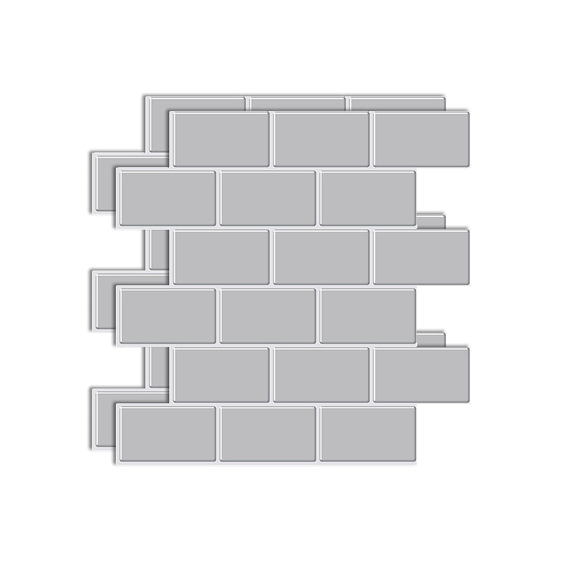 Lisslune | Square Peel & Stick Tile Stone Composite Tile for Kitchen Backsplash