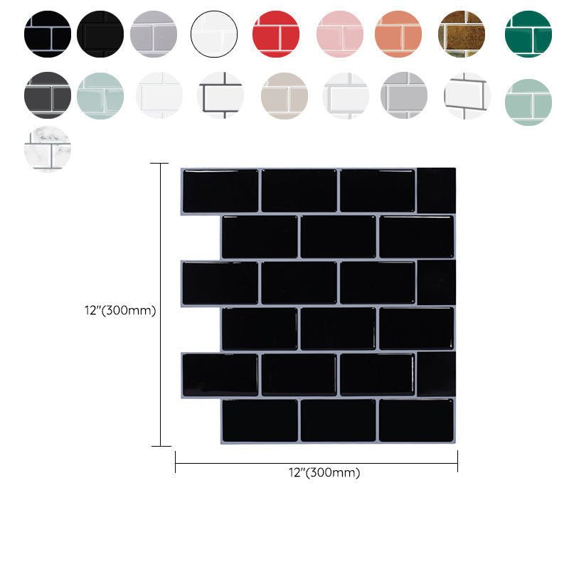 Lisslune | Square Peel & Stick Tile Stone Composite Tile for Kitchen Backsplash