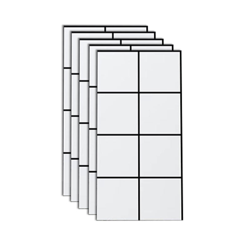 Lisslune | Stain Resistant Peel & Stick Tile Marble Effect Single Tile for Kitchen Backsplash
