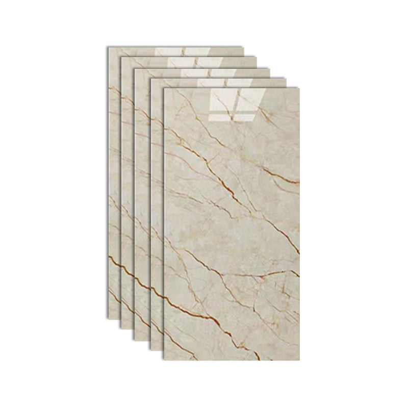 Lisslune | Stain Resistant Peel & Stick Tile Marble Effect Single Tile for Kitchen Backsplash