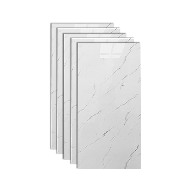 Lisslune | Stain Resistant Peel & Stick Tile Marble Effect Single Tile for Kitchen Backsplash