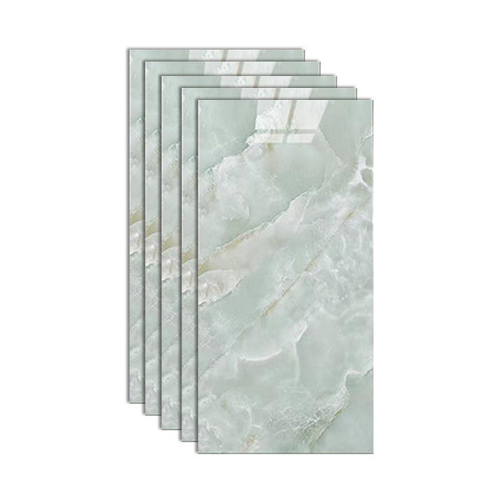 Lisslune | Stain Resistant Peel & Stick Tile Marble Effect Single Tile for Kitchen Backsplash