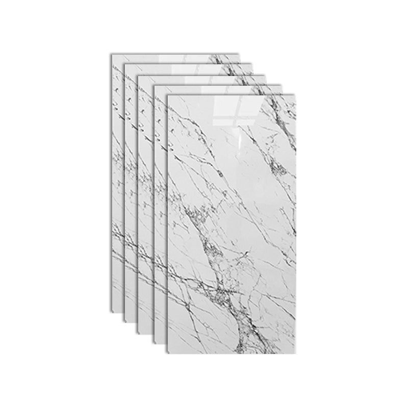 Lisslune | Stain Resistant Peel & Stick Tile Marble Effect Single Tile for Kitchen Backsplash