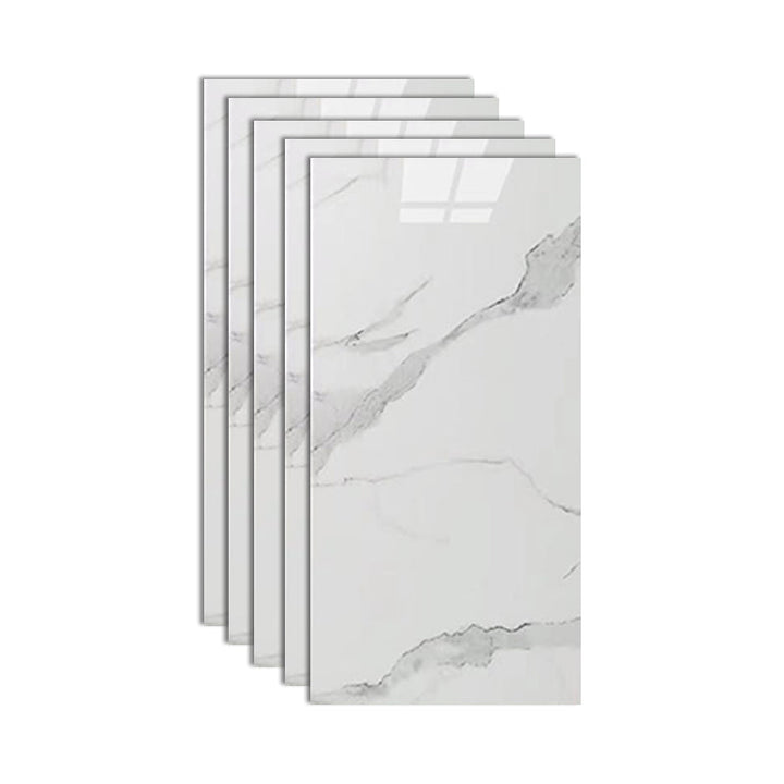 Lisslune | Stain Resistant Peel & Stick Tile Marble Effect Single Tile for Kitchen Backsplash