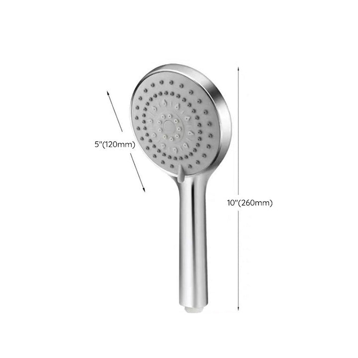 Lisslune | Modern Adjustable Handheld Showerhead Chrome Round Handheld Showerhead