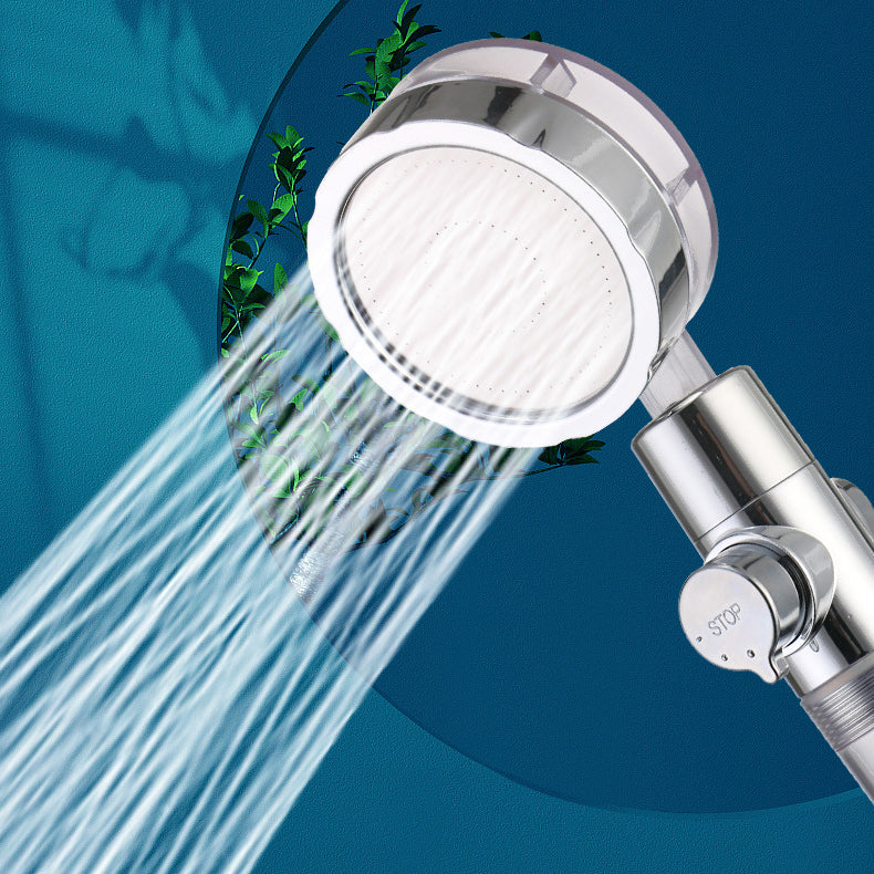 Lisslune | Plastic Shower Head Round Handheld Shower Head with Adjustable Water Flow