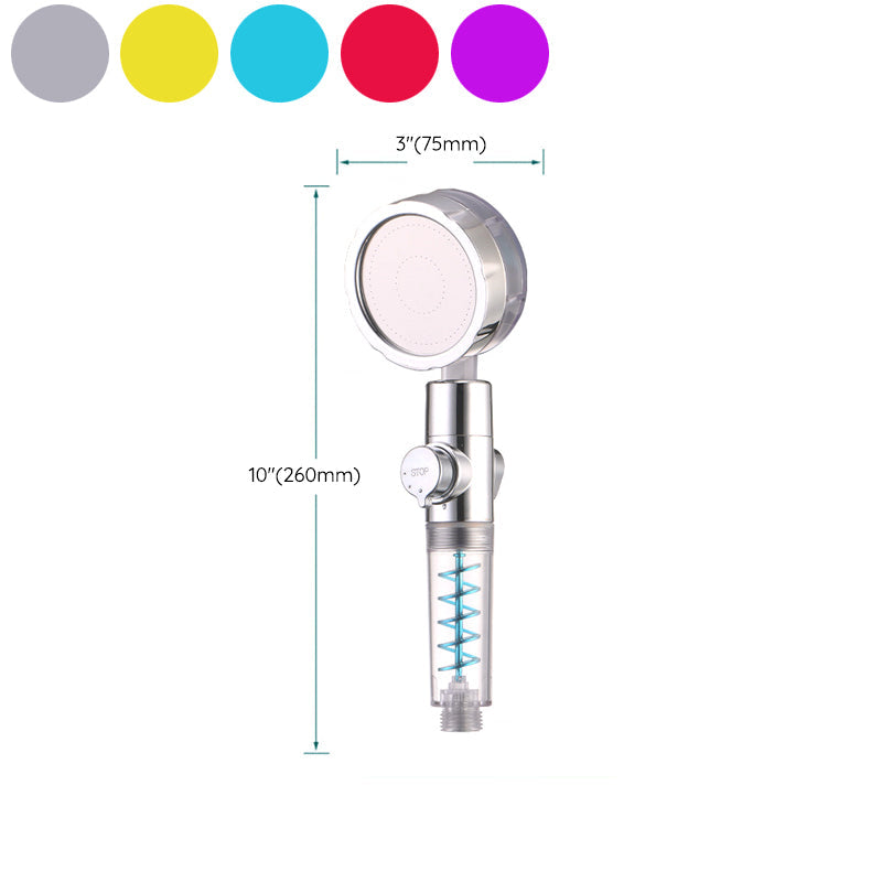 Lisslune | Plastic Shower Head Round Handheld Shower Head with Adjustable Water Flow