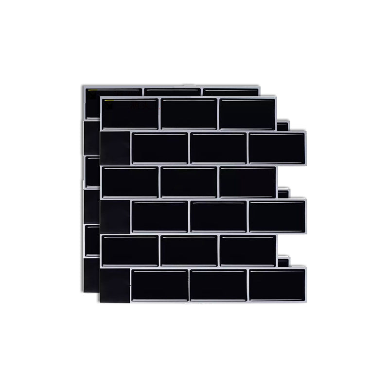 Lisslune | Square Peel & Stick Tile Stone Composite Subway Tile for Backsplash Wall