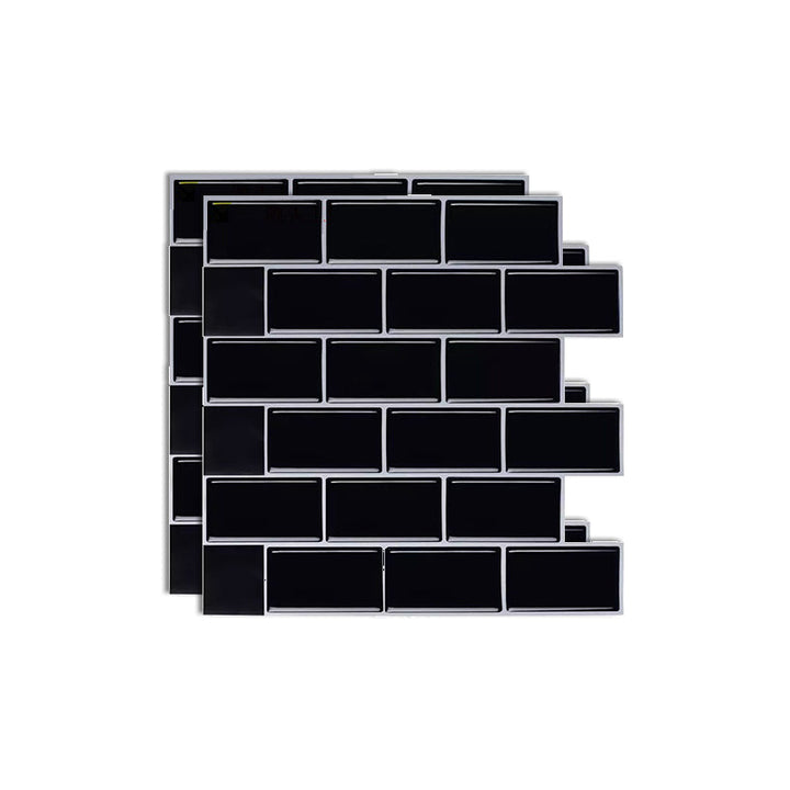 Lisslune | Square Peel & Stick Tile Stone Composite Subway Tile for Backsplash Wall