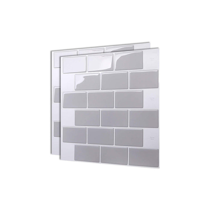 Lisslune | Square Peel & Stick Tile Stone Composite Subway Tile for Backsplash Wall