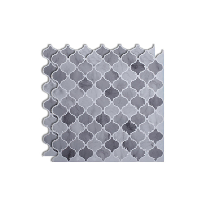 Lisslune | Square Peel & Stick Tile Stone Composite Subway Tile for Backsplash Wall