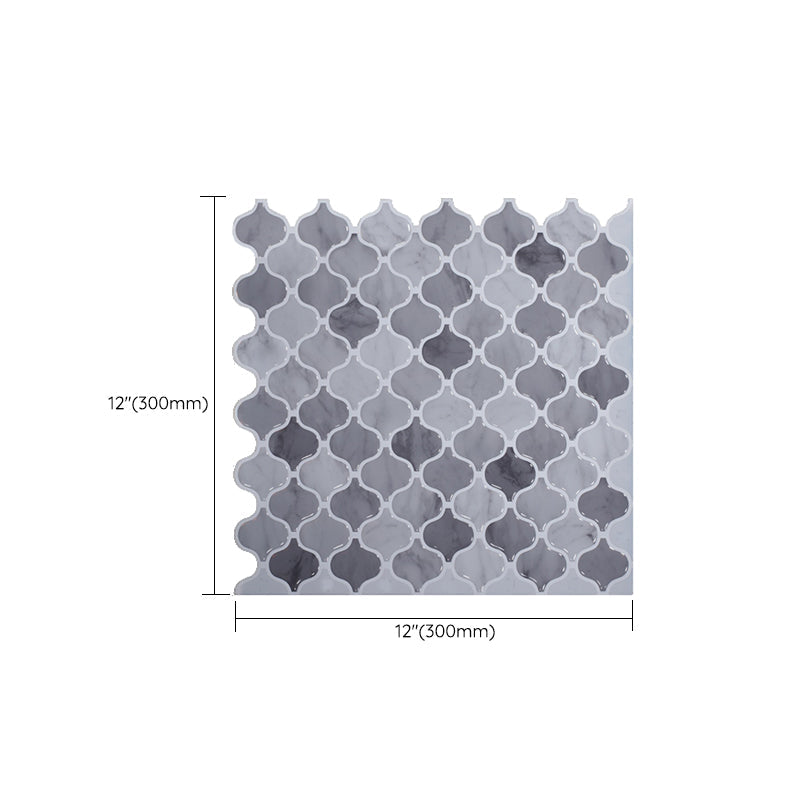 Lisslune | Square Peel & Stick Tile Stone Composite Subway Tile for Backsplash Wall