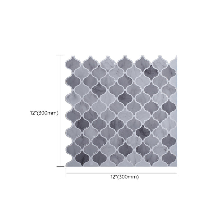 Lisslune | Square Peel & Stick Tile Stone Composite Subway Tile for Backsplash Wall
