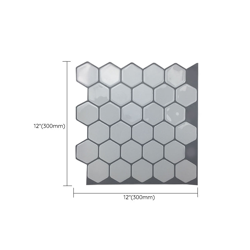 Lisslune | Square Peel & Stick Tile Stone Composite Subway Tile for Backsplash Wall