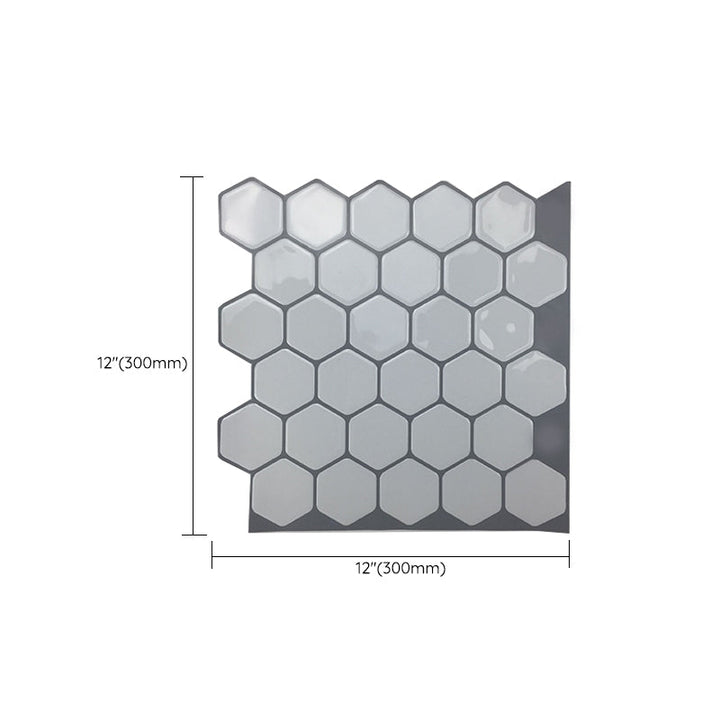 Lisslune | Square Peel & Stick Tile Stone Composite Subway Tile for Backsplash Wall
