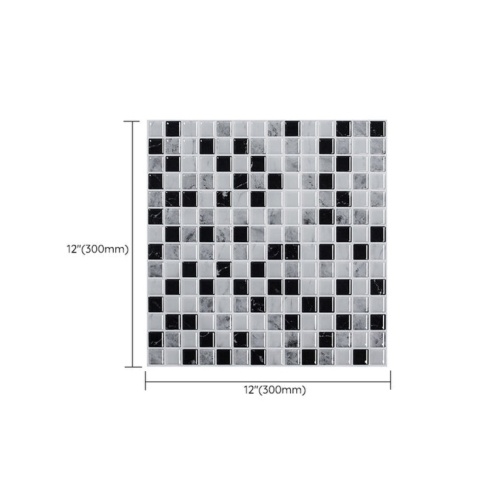 Lisslune | Square Peel & Stick Tile Stone Composite Subway Tile for Backsplash Wall