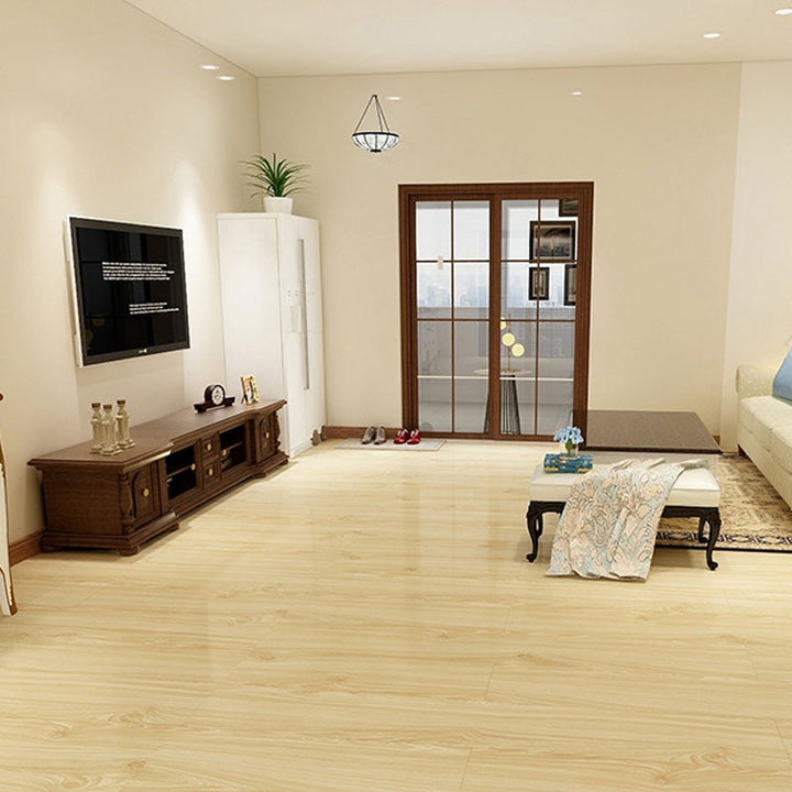 Lisslune | Modern Interior Floor Covering Wood Look Peel and Stick Rectangular Flooring Vinyl