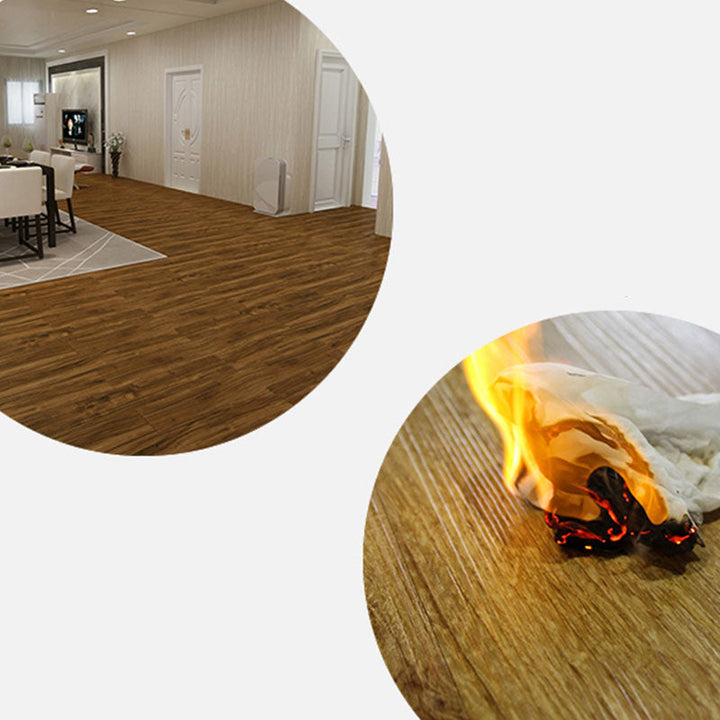 Lisslune | Modern Interior Floor Covering Wood Look Peel and Stick Rectangular Flooring Vinyl