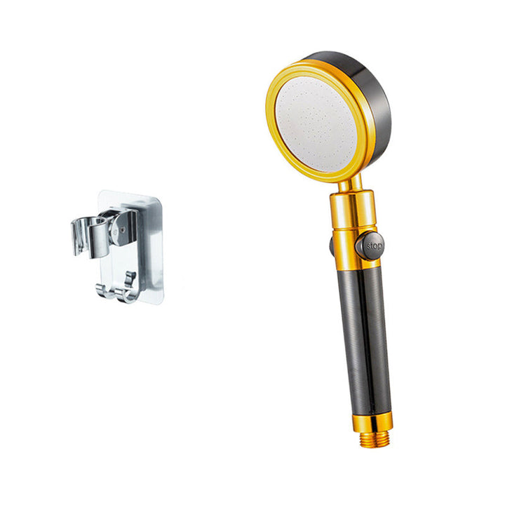 Lisslune | Metal Shower Head Round Hand Shower with Adjustable Shower Heads