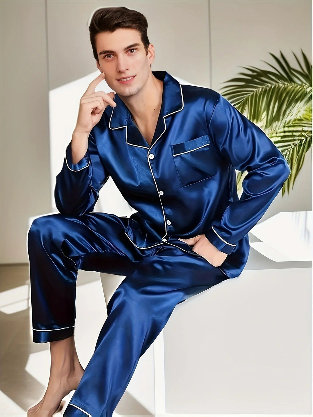 Lisslune | Luxury Men's Pajamas | Elegant Nightwear | Comfortable & Breathable | For Restful Sleep