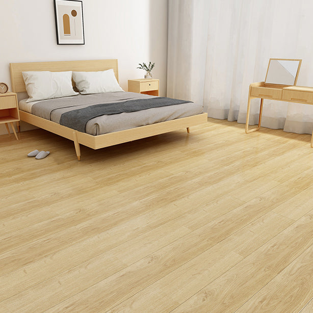 Lisslune | Rectangle PVC Floor Covering Peel and Stick Wood Look Smooth Vinyl Flooring