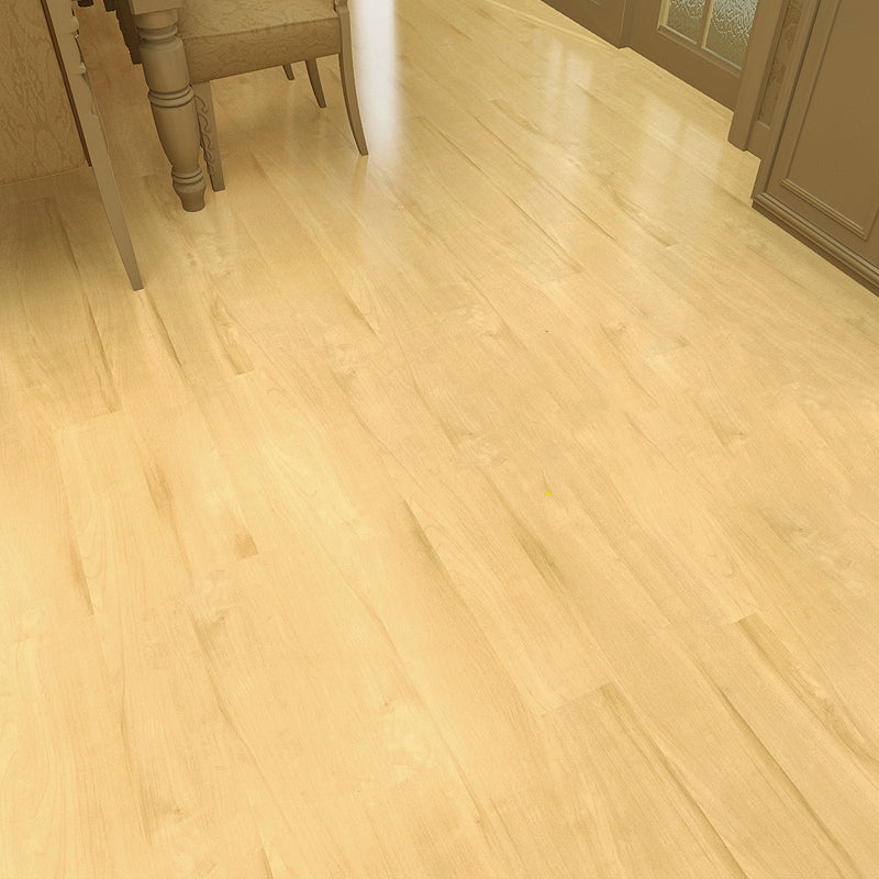 Lisslune | Rectangle PVC Floor Covering Peel and Stick Wood Look Smooth Vinyl Flooring