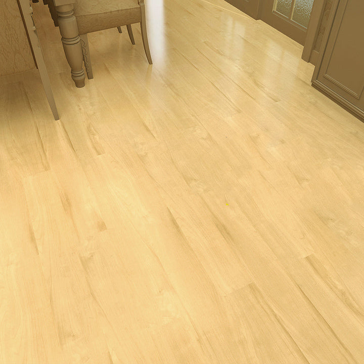 Lisslune | Rectangle PVC Floor Covering Peel and Stick Wood Look Smooth Vinyl Flooring
